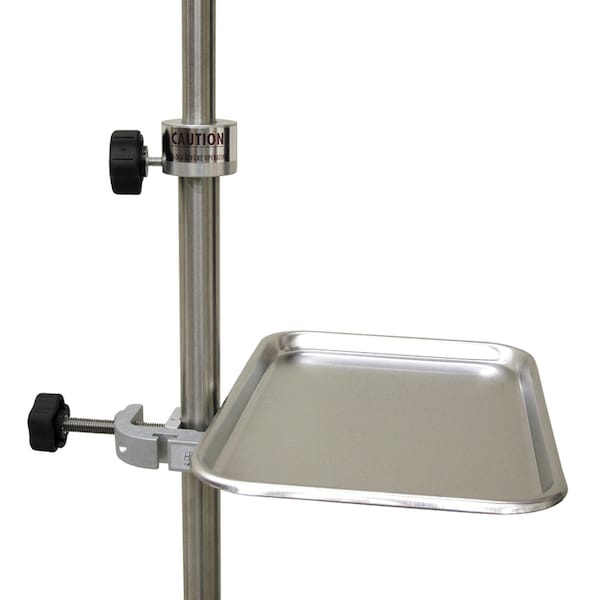 Super Clamp W/ 1/4"-32 to 1/4"-32 Thread Screw Converter W/ Stat Tray,